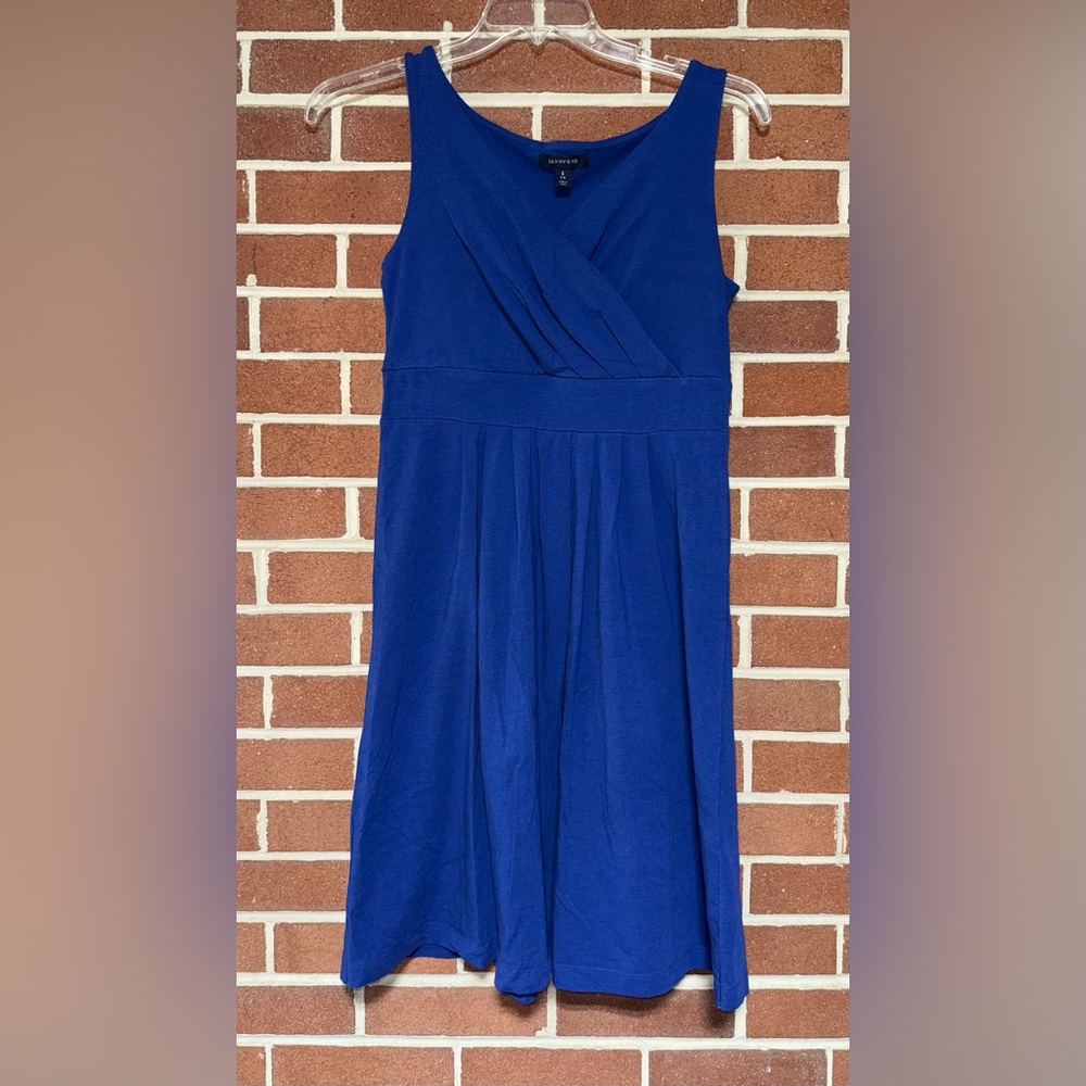 Lands' End Royal Blue Midi Dress